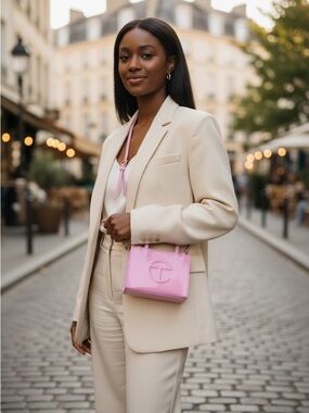 Telfar mini pink bag Euc